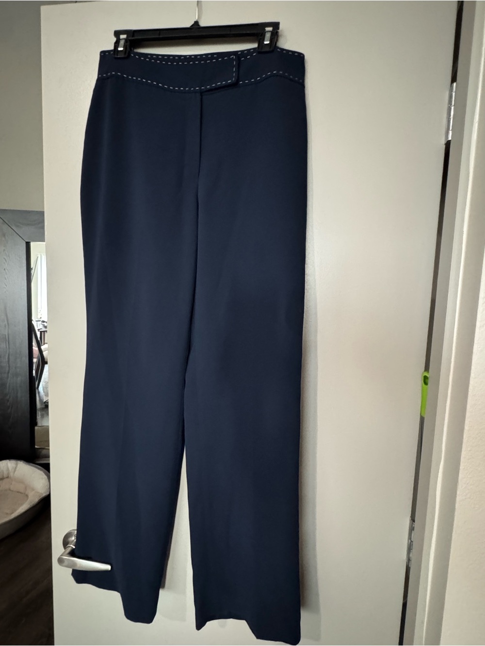 Women's Navy Wide-Leg Dress Pants